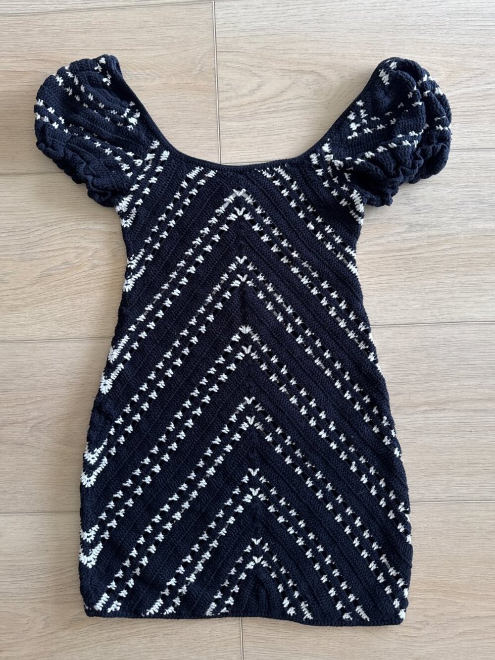 SUBOO LEXI CROCHET MINI DRESS (SWIM COVER-UP) SIZE S